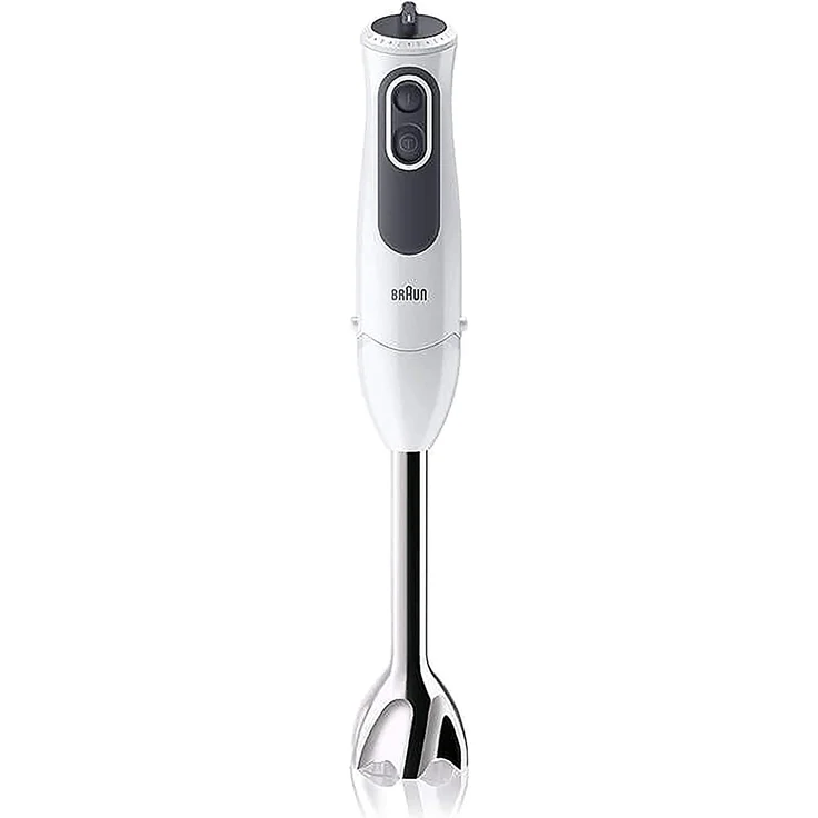Braun MultiQuick 3 MQ 3100 Stabmixer, 750 W, 1 l Geschwindigkeiten und ein Turbo, POWERBell Plus, SPLASHControl, EasyClick, Kunststoff, weiß-grau – Bild 3