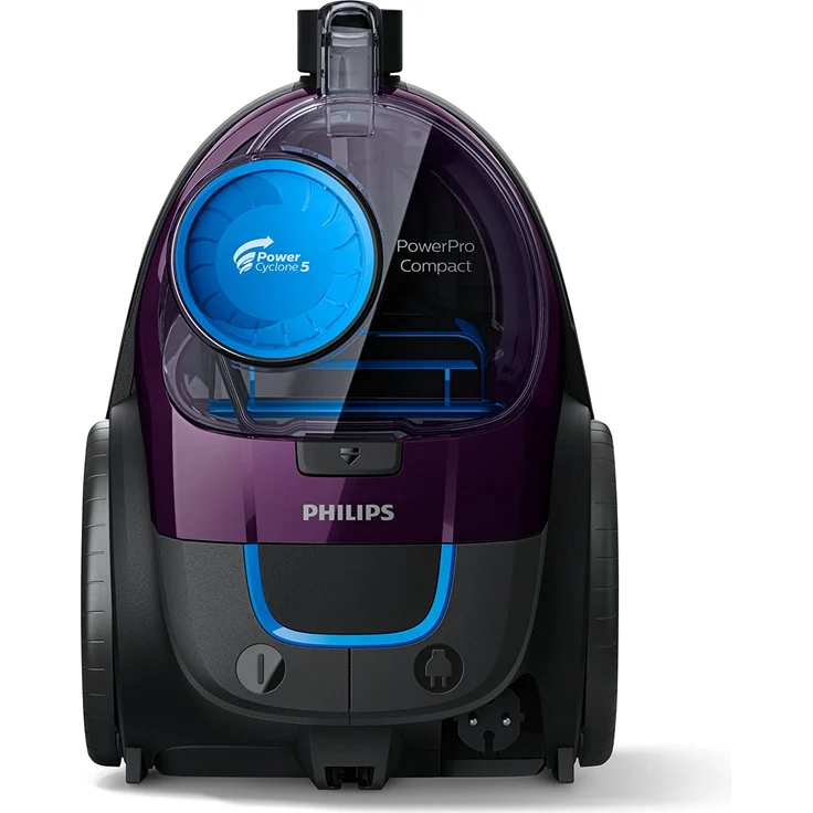 Philips FC9333-09 Bodenstaubsauger, 900 Watt, beutellos, H13 HEPA-Filter, schwarz-violett – Bild 3