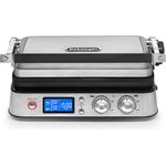 De'Longhi CGH1030D MultiGrill, Elektro-Grill mit 7 Kochfunktionen, elektrischer Kontaktgrill, Tischgrill, mit Waffeleisen & Gratin-Funktion, 3 Grillplatten-Sets, 2000 W, 45,8 x 34,3 x 18,5 cm, edelstahl