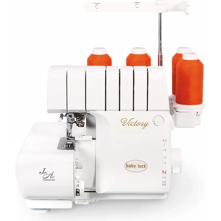 Babylock Victory  mit patentierter Lufteinfädelung Overlock-Nähmaschine, weiß