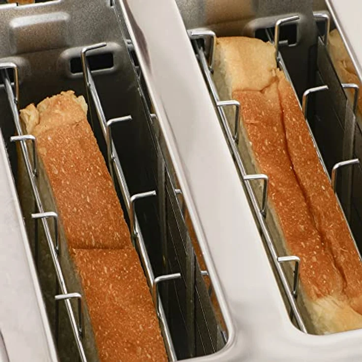 HOMCOM Toaster Frühstück-Set, 1,7L Wasserkocher und 4-Scheiben-Toaster, 2200 W, Auftau- und Aufwärmfunktion, Schwarz – Bild 8