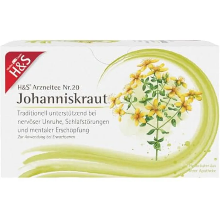 H&S Johanniskraut Filterbeutel, 20x2 g, unterstützend bei nervöser Unruhe und Schlafstörungen