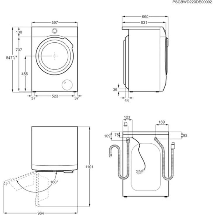 AEG LR8E70480, Frontlader-Waschmaschine, A, Fassungsvermögen 8 kg, Standgerät, Breite 60 cm, weiß – Bild 14
