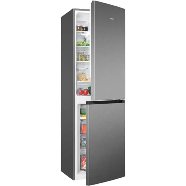 Bomann® Kühl-Gefrierkombination KG 7360 inox | 181cm, 247L | No-Frost Gefrierteil, MultiAirflow