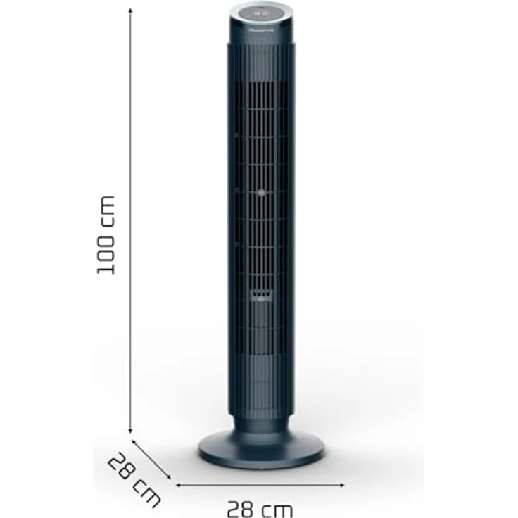 ROWENTA VU7050 Eole Silence Force, Turmventilator in Blau mit 39 Watt, 12 Geschwindigkeitsstufen, extrem leise (20 dB), integrierter Aromadiffusor und Fernbedienung – Bild 8