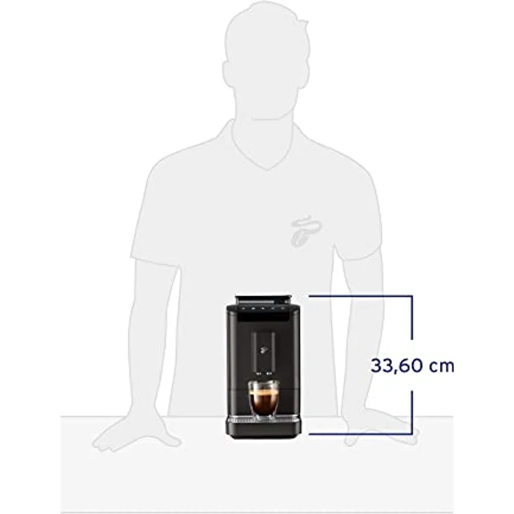 Tchibo Kaffeevollautomat Esperto2 Caffè mit 2-Tassen-Funktion für Caffè Crema und Espresso, Granite Black – Bild 4