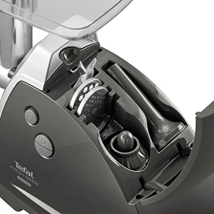 Tefal HV8 PRO 5 in 1 Metallic Fleischwolf - 1510001401, Leistung: 2200 Watt, 4,5 kg pro Minute, Umkehrspleifsystem, 2 Gitter für feine/dicke Hackfleisch – Bild 3