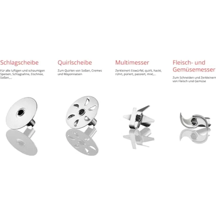 ESGE Zauberstab M100 Premium-Set 9142600, Hand - Stabmixer, Pürierstab, elektrischer AC – Motor, 2-stufig, 10l Flüssigkeitsmenge, Soft-Touch Membranschalter, ergonomischer Griff – Bild 4