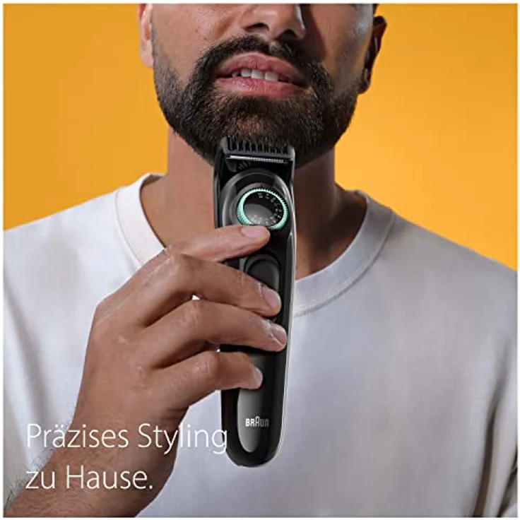 Braun Barttrimmer, Trimmer/Haarschneider Herren, Haarschneidemaschine mit ultrascharfer Klinge, 40 Längeneinstellungen, wiederaufladbar mit 50 Min. kabelloser Laufzeit, Geschenk Mann, BT3421 – Bild 2