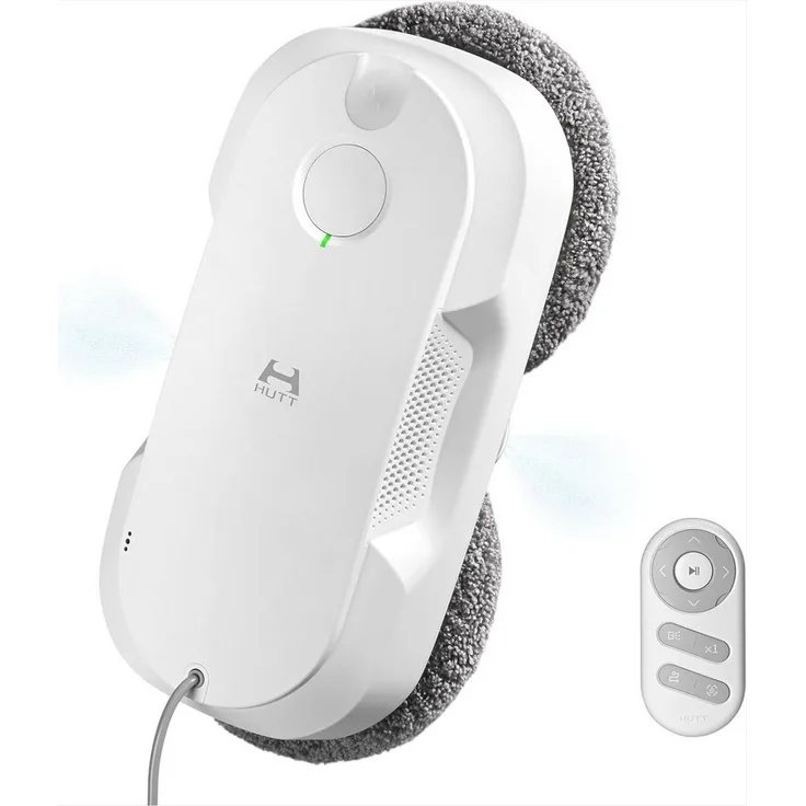 HUTT S7 Fenstersauger Fensterputzroboter, 80ML Wassertank, intelligente Frequenzsteuerung, Hochleistungs-Saugmotor, Fernbedienung