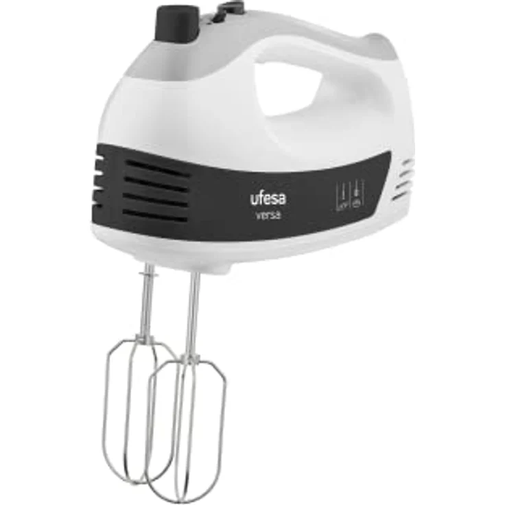 UFESA BV4660 Versa, Handmixer 500W, 5 Geschwindigkeitsstufen + Turbo, 2 Schneebesen, Zubehörauswurftaste – Bild 2