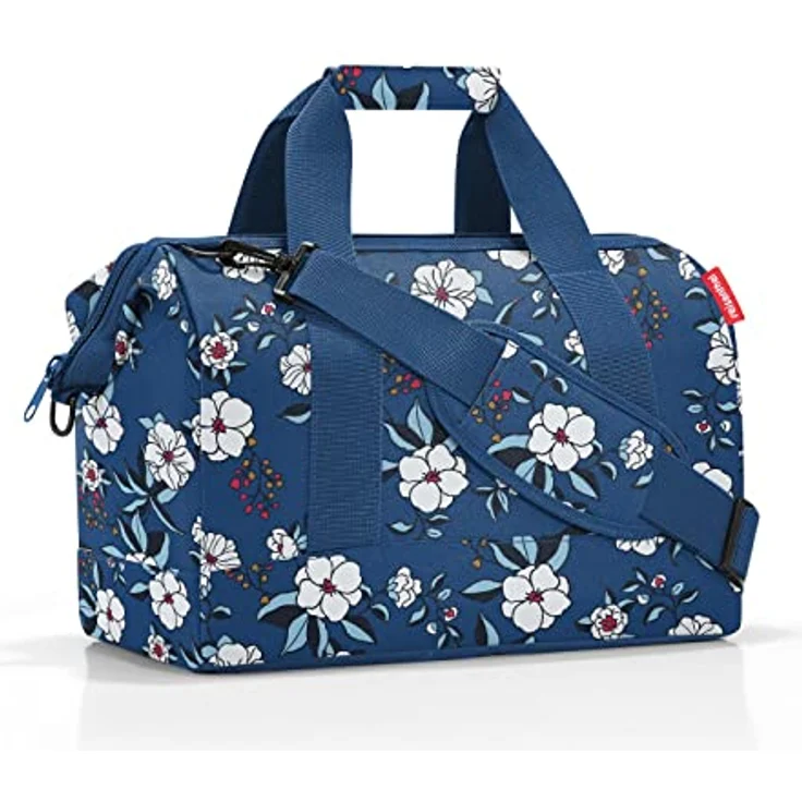 reisenthel Allrounder M Garden Blue – Vielfältige Doktortasche zum Reisen, für die Arbeit oder Freizeit – Mit funktional-stylischem Design – Bild 1