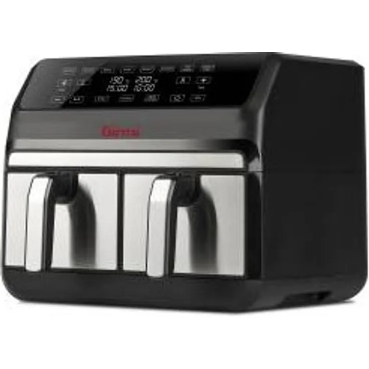 Girmi FG22 Doppelte 8-l-Heißluftfritteuse, 1700 W, Schwarz, Edelstahl