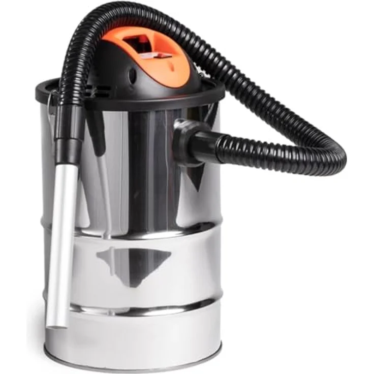 Melchioni Aspiracenere Cenerello, Staubsauger mit 1000 W Leistung, 18 Liter Kapazität, Aluminiumrohr, HEPA-Filter - grau – Bild 1