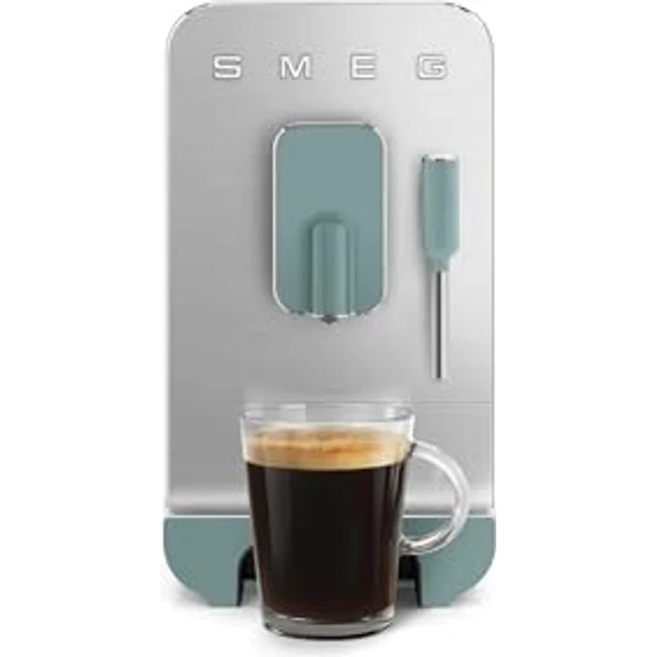 Smeg BCC02EGMEU Kaffeevollautomat mit Dampffunktion im 50er Jahre Retro Design, Emerald Green – Bild 5