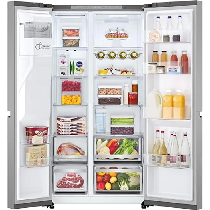 LG GSLE81PYBD, Side-by-Side Kühlschrank, 628L, Multi-Airflow, Prime Silver, Total NoFrost, DoorCooling+ – Bild 6