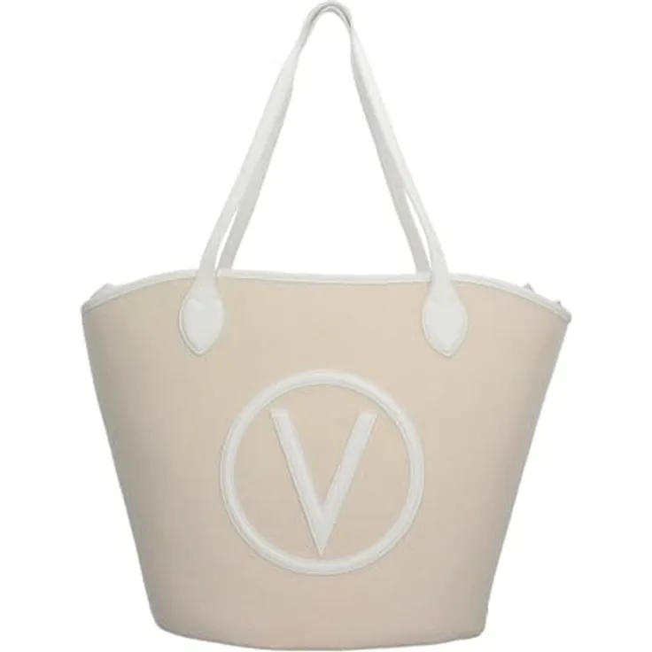 VALENTINO BAGS Shopper SHOPPING COVENT, Baumwoll Einkaufstasche in NATUR/BIANCO, 32x34x15 cm