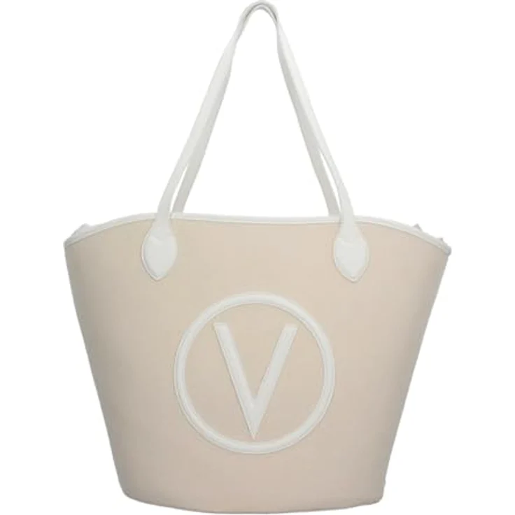 VALENTINO BAGS Shopper SHOPPING COVENT, Baumwoll Einkaufstasche in NATUR/BIANCO, 32x34x15 cm – Bild 1