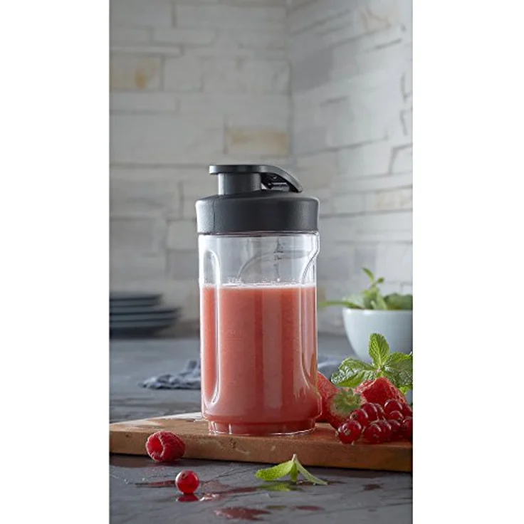 WMF Kult X Mix & Go - Küchenminis Trinkflasche, 300 ml, Mixbehälter, Tritan-Kunststoff, BPA-frei, bruchsicher – Bild 3