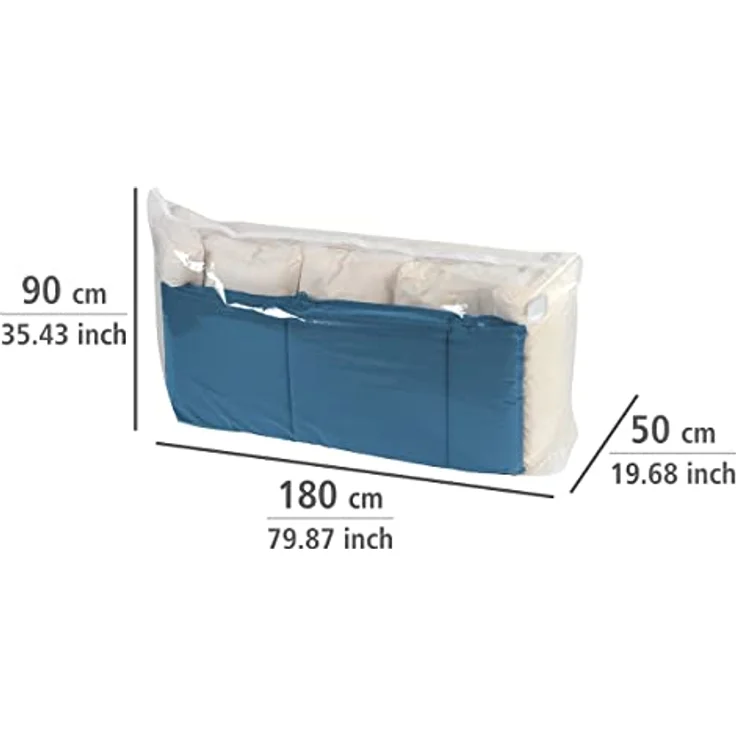 WENKO Vakuumierbeutel Vakuum Jumbo Cube XXL, Aufbewahrungssystem für sperrige Gegenstände, extra dicke Folienqualität – Bild 6
