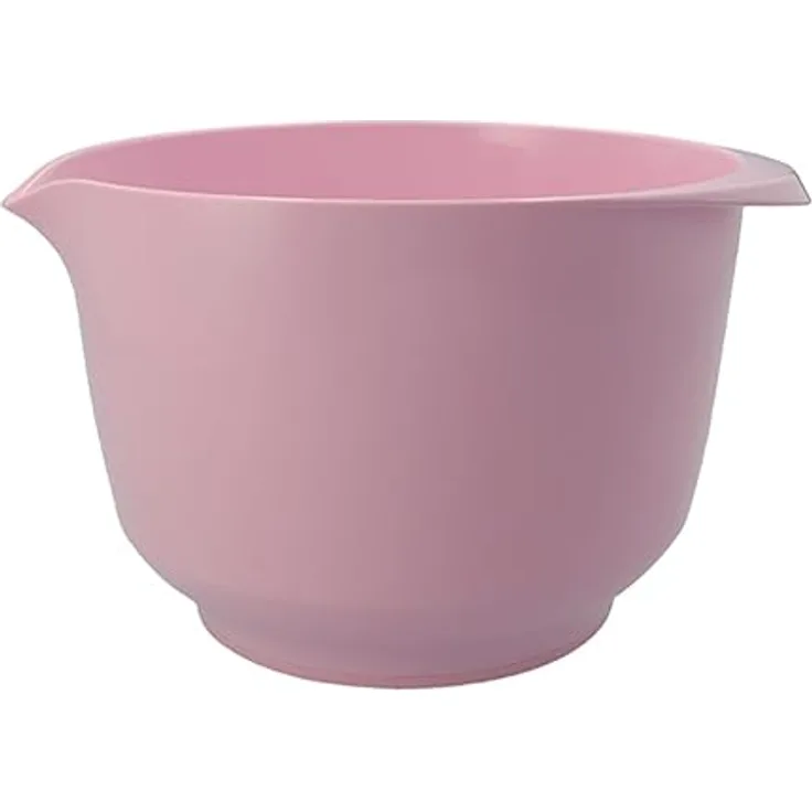RBV Birkmann Rühr- und Servierschüssel Silk Rose, 2L aus PET, spülmaschinen- und mikrowellengeeignet, mit rutschfestem Boden