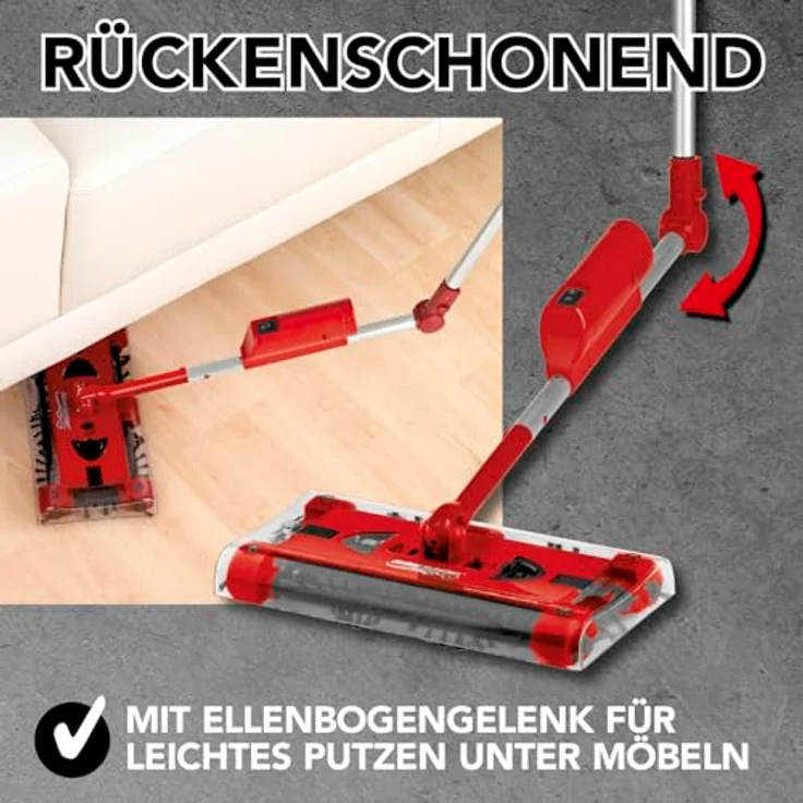 in-trading Handelsgesellschaft mbH Akku-Besen Swivel Sweeper G2 - kabellos und wiederaufladbar - rot – Bild 4
