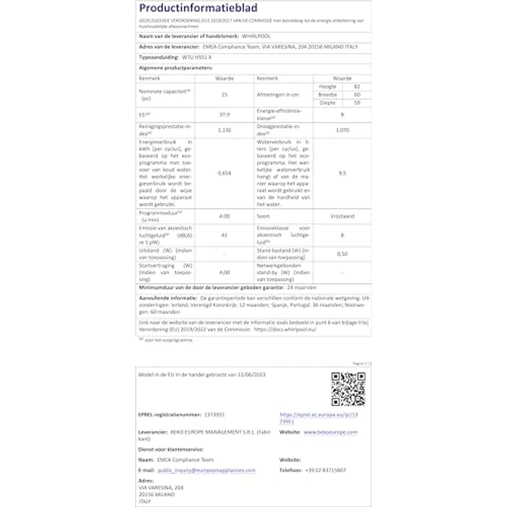 Bauknecht B7U HS51 X, Unterbau-Geschirrspüler 60 cm mit MaxiSpace-Innenraum und PowerClean Pro Technologie – Bild 34