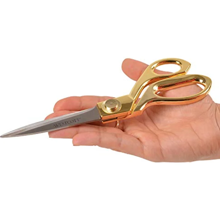 Westcott 17196 20,3 cm Edelstahl Gold Schere für Büro und Zuhause – Bild 5