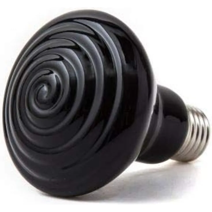 ReptiZoo Keramik-Wärmestrahler (Infrarot-schwarz) 50 Watt (DL275050B)