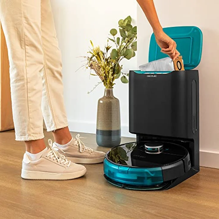 Cecotec Selbstreinigende Basis Conga Home 10000. Kompatibel mit den Serien 8000 und 9000, Automatische Entleerung des Roboters, Hygienische Reinigung, Kompakte Lagerung für Zubehör, 2,5l – Bild 4