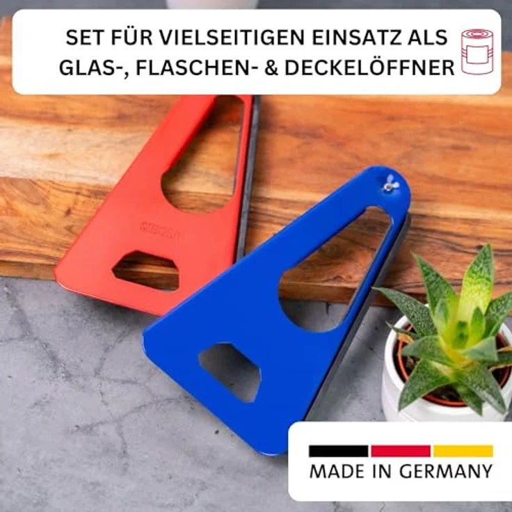 Westmark Vielzwecköffner mit Gummi-Lippe, Länge: 17 cm, Stahl-Gummi, Sieger-Twist, 10494470 – Bild 2