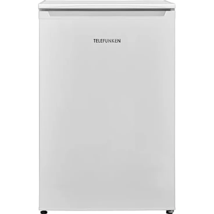 TELEFUNKEN Kühlschrank ohne Gefrierfach | Freistehend | 135 Liter Nutzinhalt | Kühlschrank klein mit Gemüsefach | LED-Beleuchtung | Türanschlag wechselbar | C-135-100-W weiß