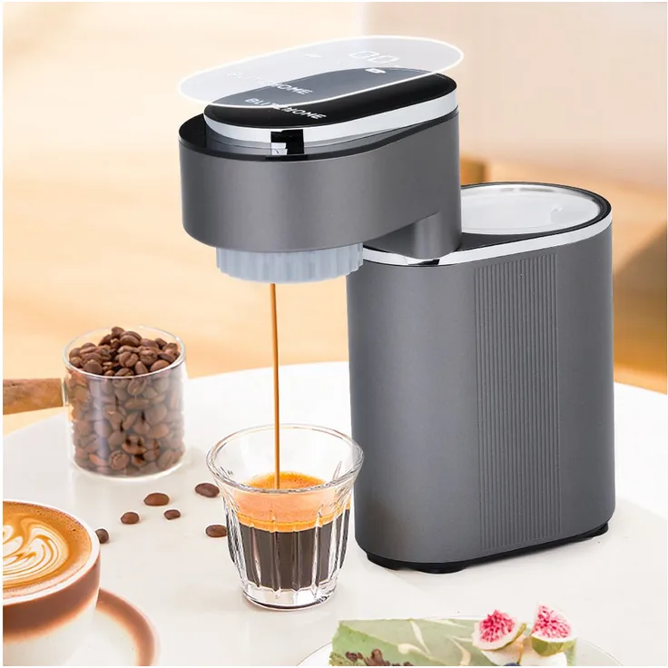 BLiTZWOLF Reisekaffeemaschine BW-BK1, 0.15l Mini-Kaffeemaschine für Büro & Reisen, Heiß- und Kaltgetränke, 600W, 15 Bar Druck