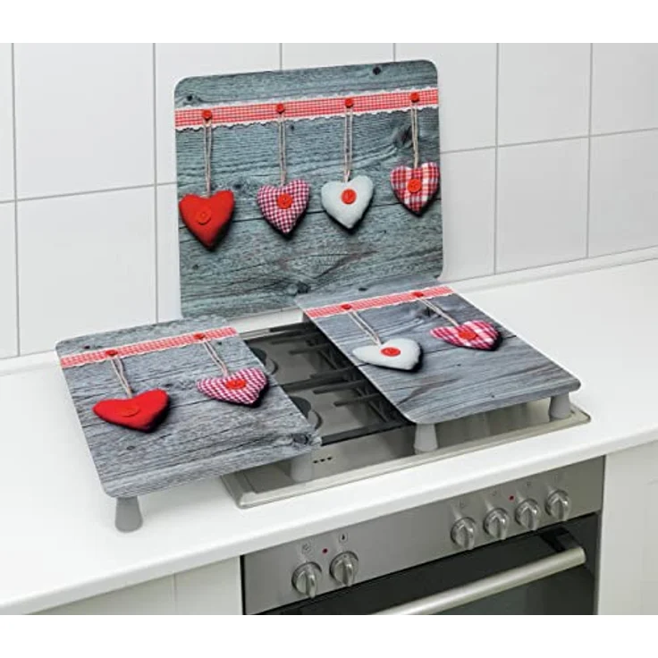 WENKO Multi-Platte Herzen Herdwand Wanddekor Wandschutz Herdwandschutz – Bild 5