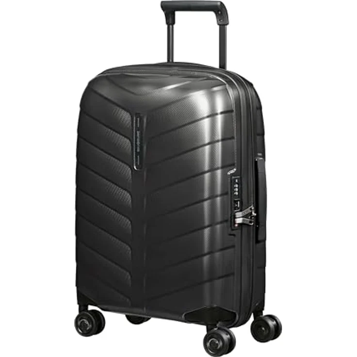 Samsonite Attrix - Spinner S, Erweiterbar Handgepäck, 55 cm, 38/44 L, Schwarz (Anthrazit) – Bild 1