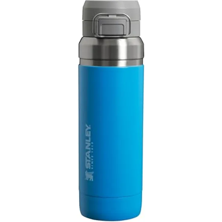 Stanley Quick Flip Edelstahl Trinkflasche 1.06L, Auslaufsicher, BPA-frei, Hält 18+ Stunden Kalt, Spülmaschinenfest, Azure