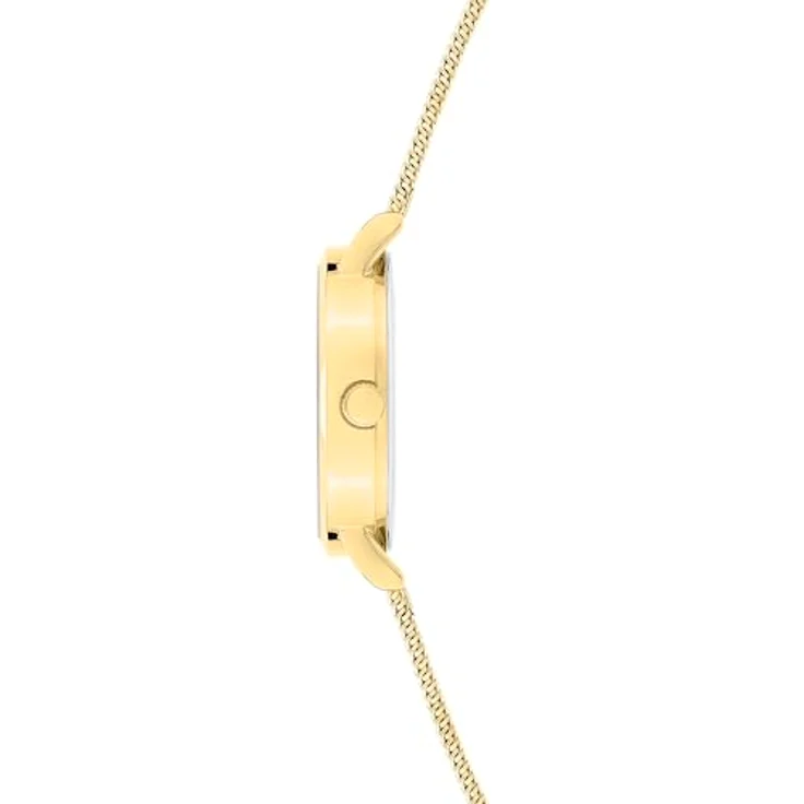 s.Oliver Damenuhr Round, Gold, 30 mm, Edelstahl mit Quarzwerk, 5 ATM wasserdicht, kratzfest – Bild 2