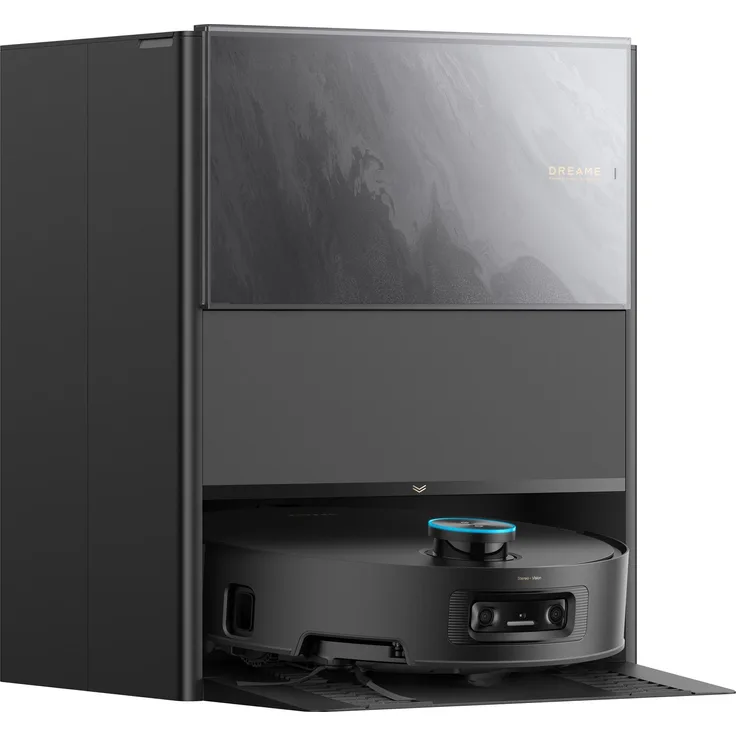 Dreame Aqua10 Ultra Track, Staubsauger-Roboter mit D-ToF Lidar-Navigation, Kombi, Schwarz-Weiß, 3,2 l Staubbehälter, 4 l Wassertank, Nasswischfunktion