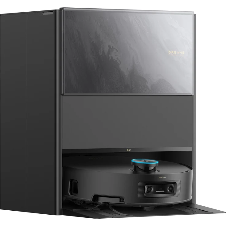 Dreame Aqua10 Ultra Track, Staubsauger-Roboter mit D-ToF Lidar-Navigation, Kombi, Schwarz-Weiß, 3,2 l Staubbehälter, 4 l Wassertank, Nasswischfunktion