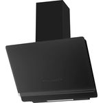 Amica KHF 665 605 S Kaminhaube / 96,0-144,0 cm (H) x 60,0 cm (B) x 43,4 cm (T) / Schwarzer Glasschirm/Abluft- /Umluftbetrieb/Touchslider/LED Display Rot/BLDC-Motor / 10 Leistungsstufen