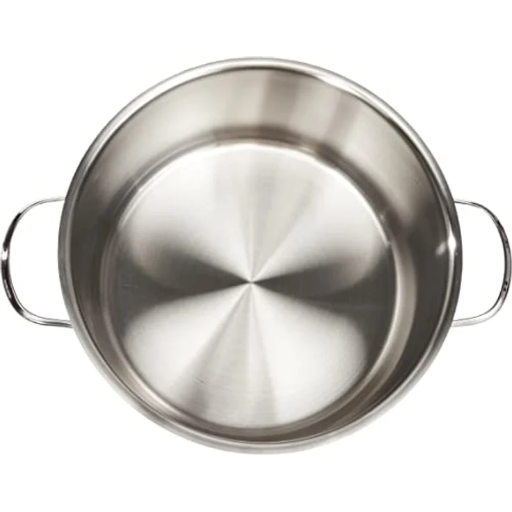 Silit Achat Kochtopf groß 24cm, Glasdeckel, Fleischtopf Induktion 5,6l, Edelstahl teilmattiert, unbeschichtet, backofengeeignet – Bild 5