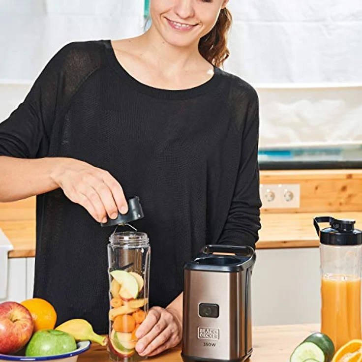 Black + Decker ES9120030B BXJBA350E Standmixer, 300, Edelstahl, rostfrei, 600 milliliters, Grau – Bild 6