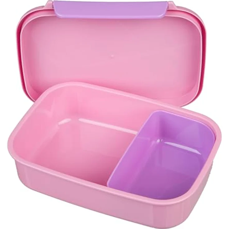 Peppa Pig Lunchbox Rosa, Brotdose 18 x 14 x 6 cm für Schule und Freizeit, leicht und kompakt – Bild 3