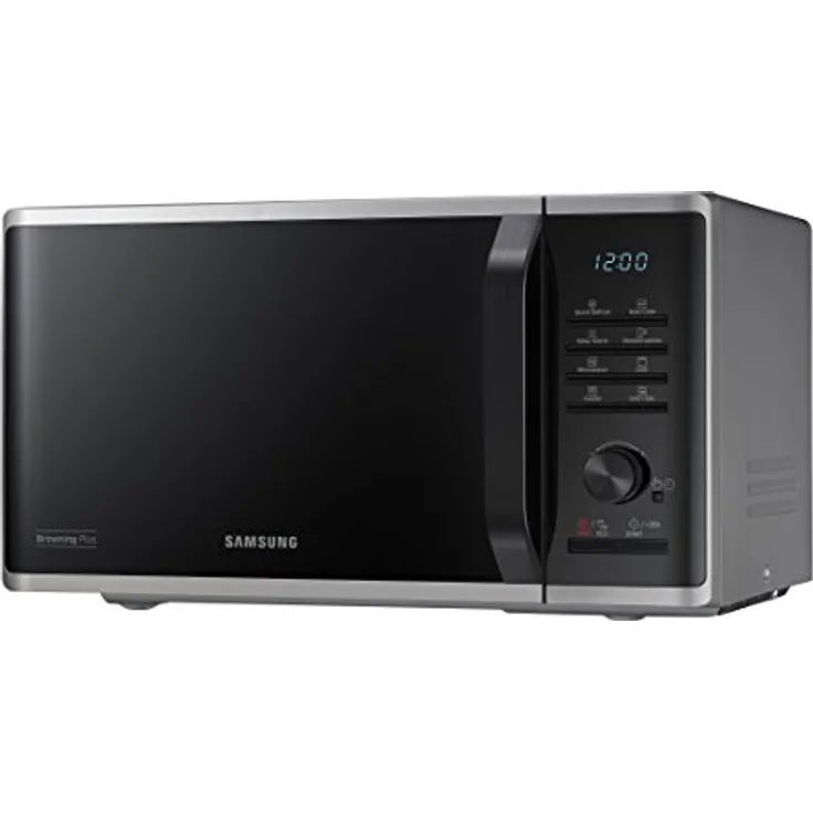 Samsung Grill-Mikrowelle MG23K3515AK, Mikrowelle in Schwarz mit langlebigem Keramik-Innenraum und antibakterieller Beschichtung