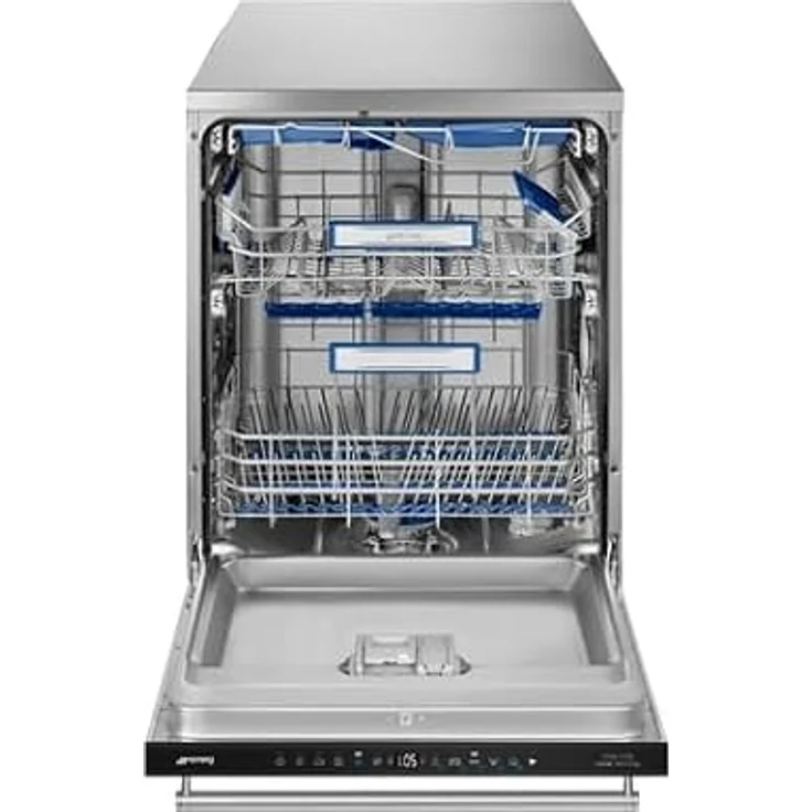 Smeg LVS345BQSTX, Freistehende Spülmaschine für 14 Maßgedecke, Edelstahl, 8 Programme – Bild 5