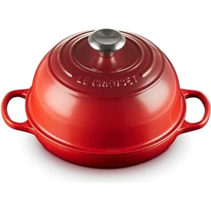 Le Creuset Signature Brot Bräter aus Gusseisen, 24cm, kirschrot – Bild 2