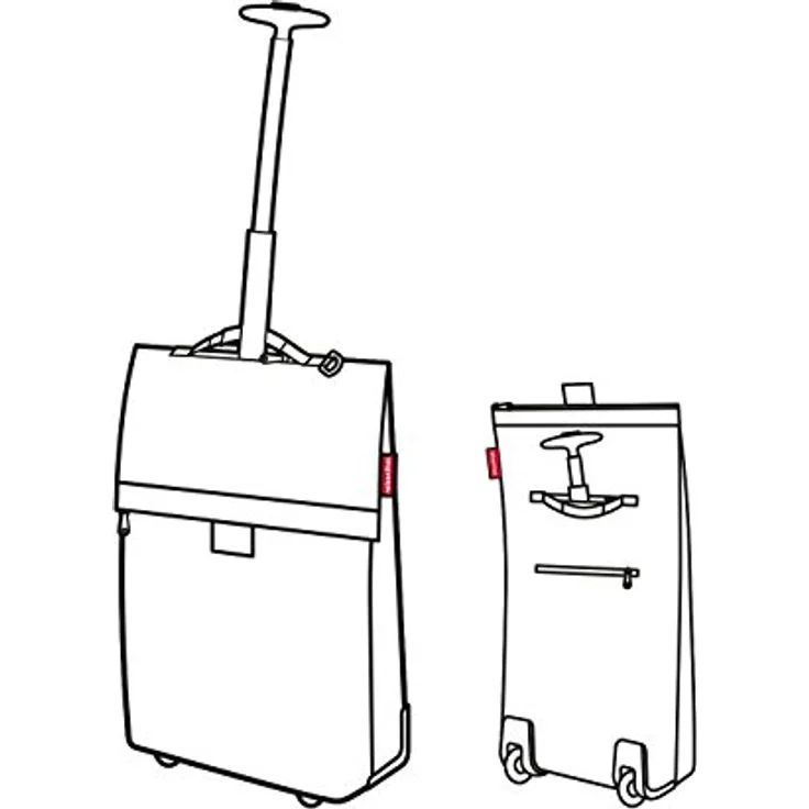 reisenthel trolley M NT7052 Einkaufsshopper mit Rollen in der Farbe silver - aus hochwertigem Polyestergewebe - wasserabweisend - B 48 x H 39,5 x T 29cm – Bild 4
