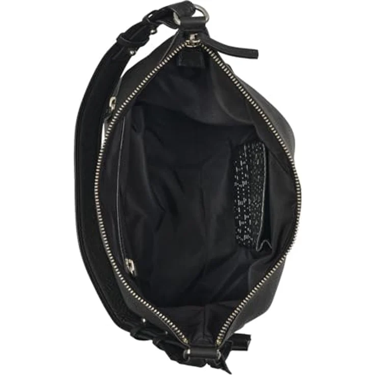Burkely Soft Skylar Shoulderbag, Handtasche aus hochwertigem Rindsleder, schwarz, mit abnehmbarem Schulterriemen und nachhaltig produziert – Bild 4