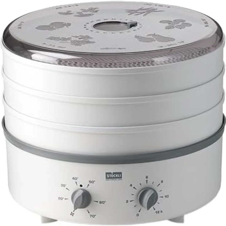 Stöckli 0076.70 Dörrex Dörrautomat mit Timer, 3 Roste, 540 Watt, weiß – Bild 2