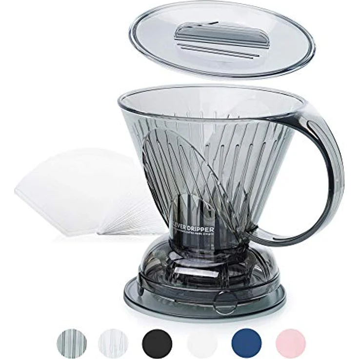 Clever Kaffee-Tropfer, groß, 530 ml, BPA-freier Kunststoff, inklusive 100 Filtern, Barista's Choice – Bild 1